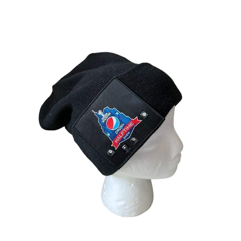 Pepsi Halftime Show Beanie Hat Navy Blue Embleam